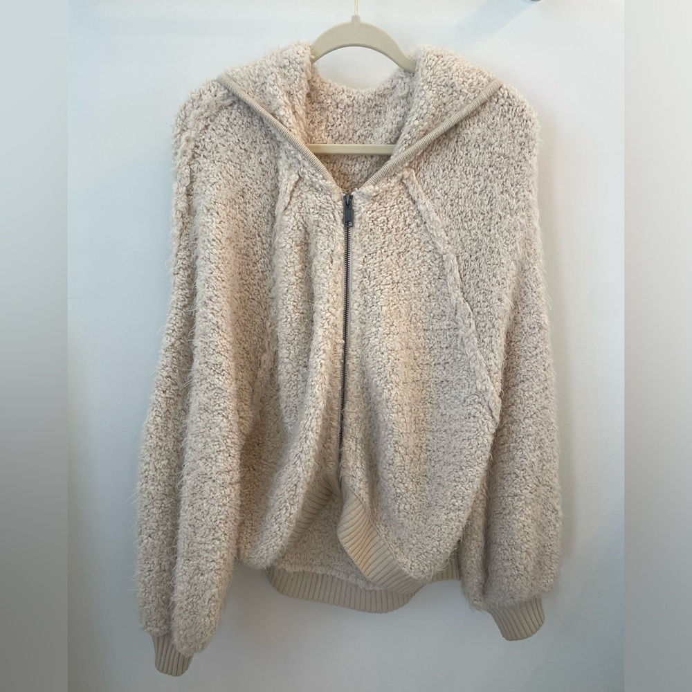 Free People Cozy Cream Fleece Jacket